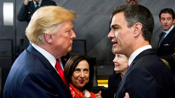 Sánchez y Trump Sánchez y Trump