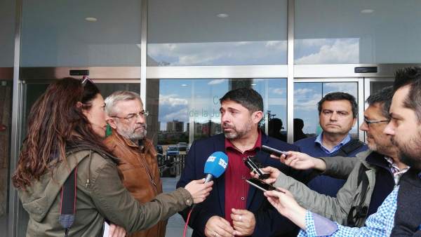 Martínez Ávila (CSSP) tras salir del juzgado Martínez Ávila (CSSP) tras salir del juzgado