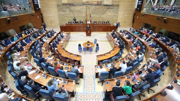 Imagen del pleno de la Asamblea de Madrid durante la investidura de Garrido Imagen del pleno de la Asamblea de Madrid durante la investidura de Garrido