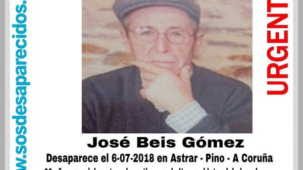 Octogenario desaparecido en O Pino Octogenario desaparecido en O Pino