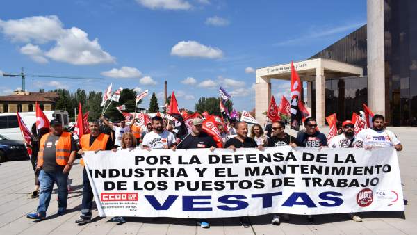 León.- Manifestación de la plantilla de Vestas León.- Manifestación de la plantilla de Vestas