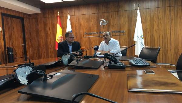 Rueda de prensa en la Autoridad Portuaria de Las Palmas Rueda de prensa en la Autoridad Portuaria de Las Palmas