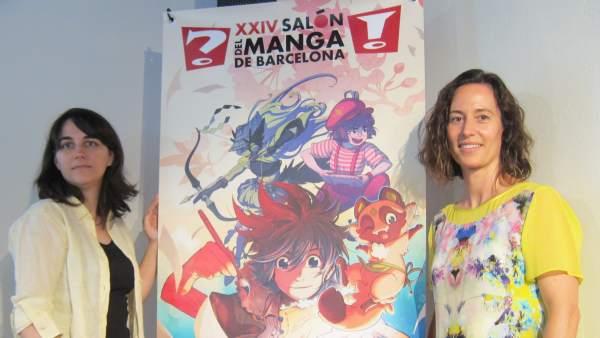 La Directora General Del Ficomic, M. Puig, Junto A La Dibujante Mar Salmons. La Directora General Del Ficomic, M. Puig, Junto A La Dibujante Mar Salmons.