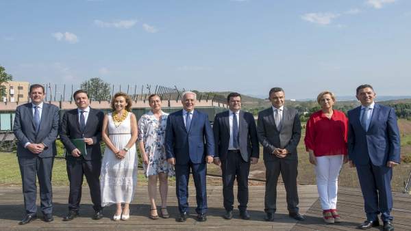 El Gobierno riojano tras el Consejo en La Fombera El Gobierno riojano tras el Consejo en La Fombera
