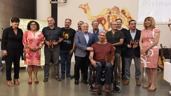 Acto de la entrega de premios Pirineos Sur. Acto de la entrega de premios Pirineos Sur.