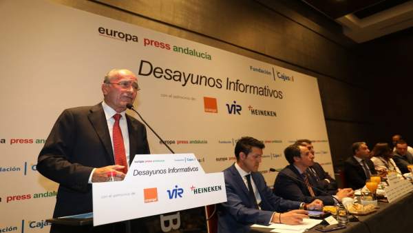 El alcalde de Málaga, Francisco de la Torre en desayunos europa press El alcalde de Málaga, Francisco de la Torre en desayunos europa press