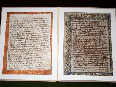 Dos de las cartas de Santa Teresa que han sido encontradas.