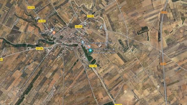 Imagen aérea de la CV-152, a la altura de Benlloch Imagen aérea de la CV-152, a la altura de Benlloch