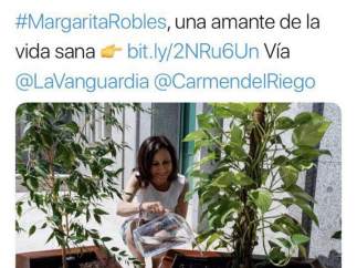 Tuit de Defensa sobre Margarita Robles