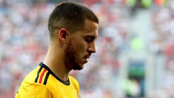 Eden Hazard, en el partido entre Bélgica e Inglaterra por el tercer puesto de Rusia 2018. Eden Hazard, en el partido entre Bélgica e Inglaterra por el tercer puesto de Rusia 2018.