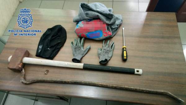 Material intervenido por la Policía Nacional Material intervenido por la Policía Nacional