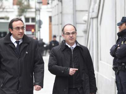 Josep Rull y Jordi Turull llegan al Supremo por la vista del procés