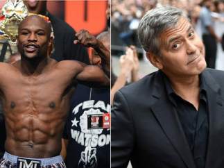 Floyd Mayweather y George Clooney