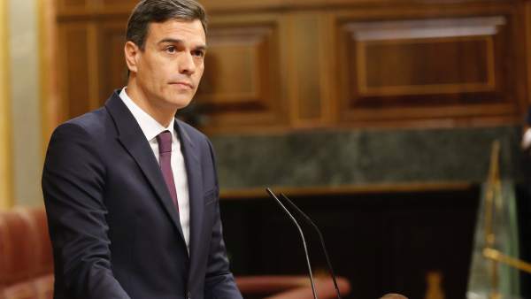 Pedro Sánchez, presidente del Gobierno, este martes en el Congreso. Pedro Sánchez, presidente del Gobierno, este martes en el Congreso.