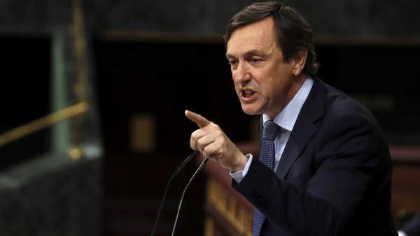 Rafael Hernando, portavoz del PP, este martes en el Congreso. Rafael Hernando, portavoz del PP, este martes en el Congreso.