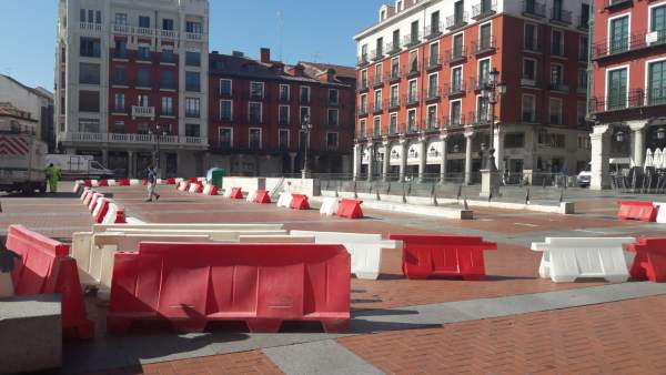 Recorrido provisional de salida del parking de la Plaza Mayor Recorrido provisional de salida del parking de la Plaza Mayor