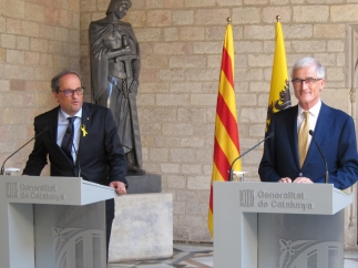 Quim Torra y Geert Bourgeois