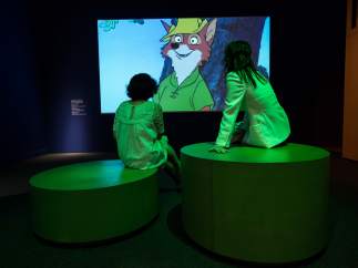 Uno de los espacios de la muestra 'Disney. El arte de contar historias'