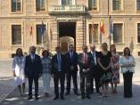 Javier Lambán, este jueves junto a todos los consejeros del Gobierno de Aragón