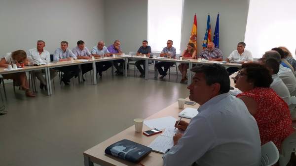 Encuentro donde la consellera ha explicado la existencia de un foco de xylella Encuentro donde la consellera ha explicado la existencia de un foco de xylella