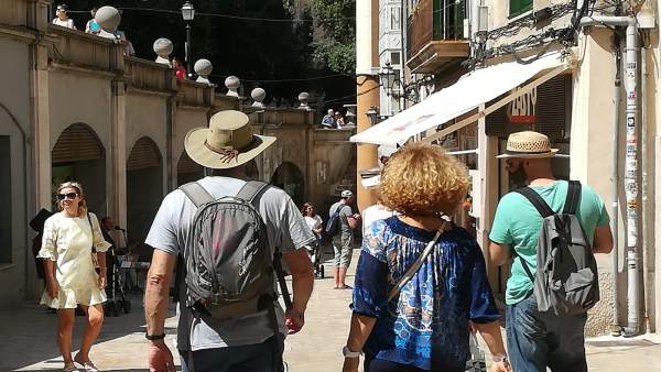 Turistas en Palma Turistas en Palma