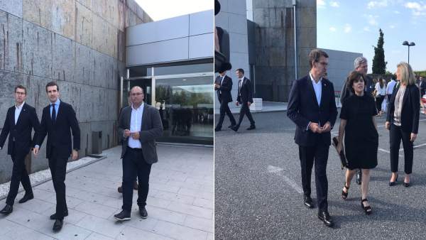 Casado y Santamaría en el funeral de Albor Casado y Santamaría en el funeral de Albor