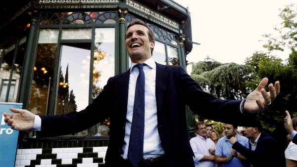 Casado, en el cierre de campaña. Casado, en el cierre de campaña.