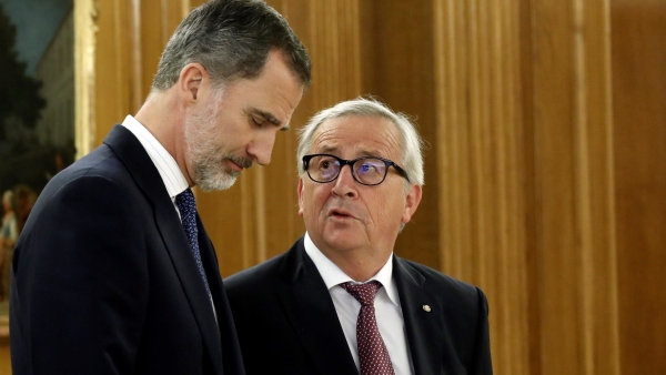 Felipe VI y Jean-Claude Juncker Felipe VI y Jean-Claude Juncker
