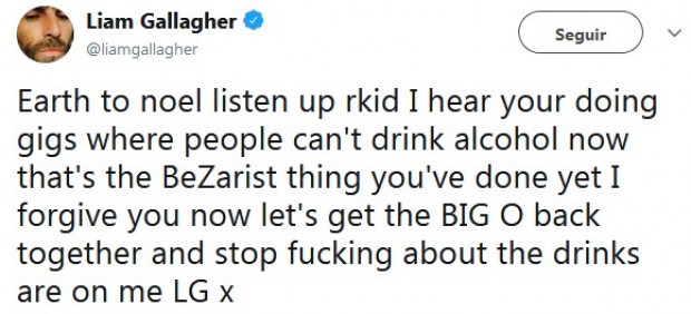 Tuit Liam Gallagher