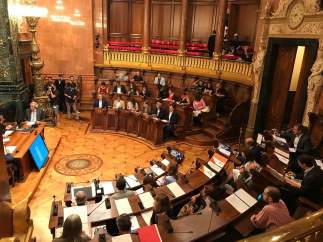 Pleno municipal del Ayuntamiento de Barcelona.