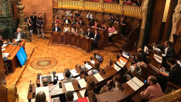 Pleno municipal del Ayuntamiento de Barcelona. Pleno municipal del Ayuntamiento de Barcelona.