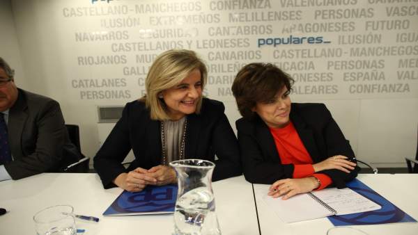 Fátima Báñez y Santamaría en la reunión del Comité Ejecutivo Nacional del PP Fátima Báñez y Santamaría en la reunión del Comité Ejecutivo Nacional del PP