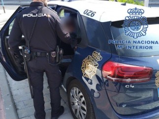 Un coche patrulla de la Policía Nacional.