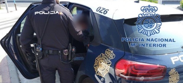 Un coche patrulla de la Policía Nacional.