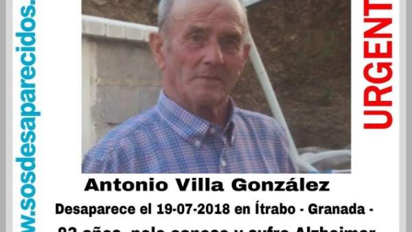Varón desaparecido en Ítrabo Varón desaparecido en Ítrabo