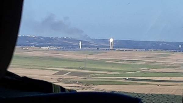 Incendio en un paraje de Sanlúcar la Mayor (Sevilla) Incendio en un paraje de Sanlúcar la Mayor (Sevilla)