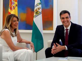 Sánchez y Díaz, en Moncloa