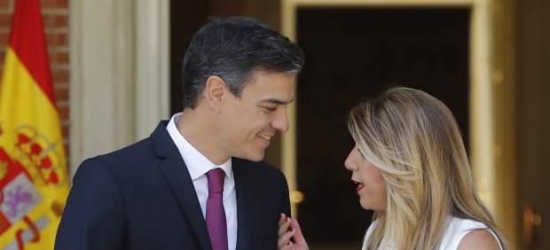 Sánchez y Díaz, en la Moncloa.