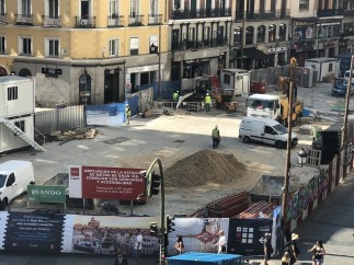 Obras ampliación de las estaciones de Sol y Gran Vía.
