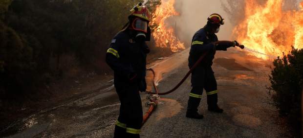 Incendio en Grecia