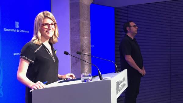 La consellera de Presidencia y portavoz del Govern, Elsa Artadi. La consellera de Presidencia y portavoz del Govern, Elsa Artadi.