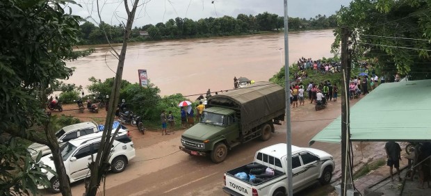 Derrumbamiento de Laos.