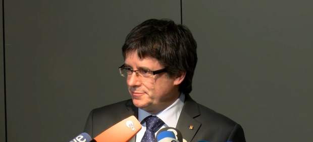 Carles Puigdemont reunido en Berlín con Quim Torra