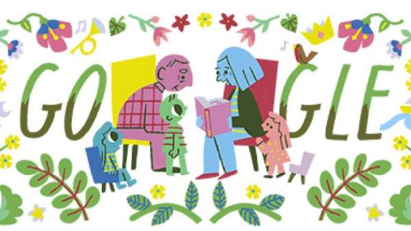 Día de los abuelos, en un doodle Día de los abuelos, en un doodle