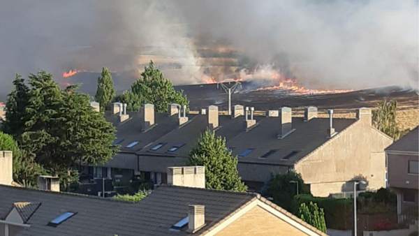 Incendio cerca de Zizur. Incendio cerca de Zizur.