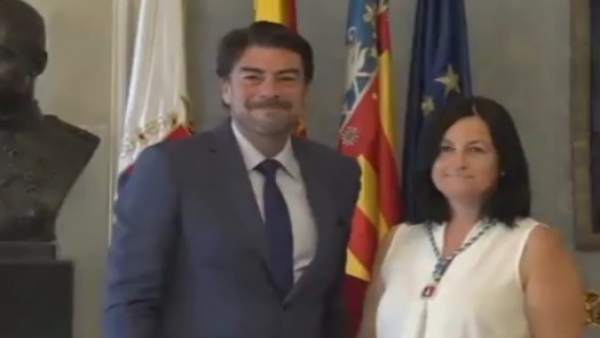 Luis Barcala y la nueva edil Rosana Arques Luis Barcala y la nueva edil Rosana Arques