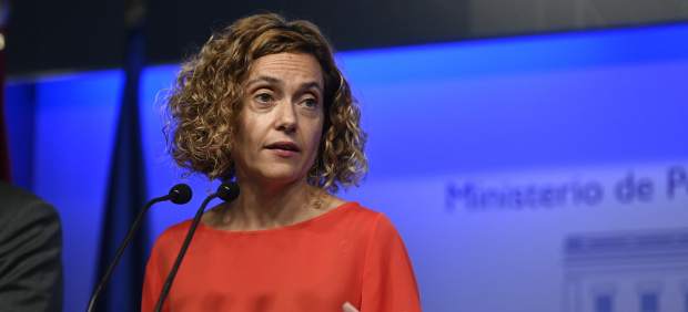 Rueda de prensa de Batet tras reunirse con los sindicatos de Función Pública.