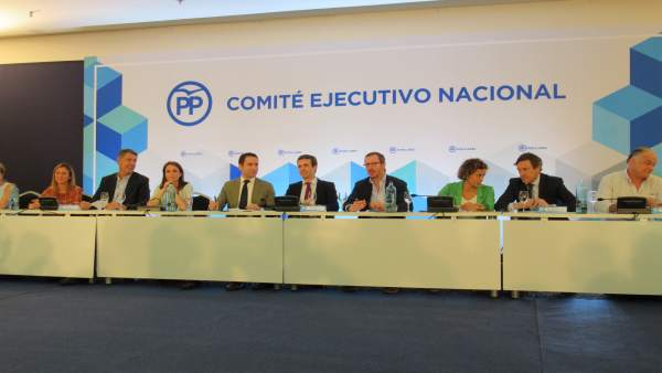 Reunión Del Comité Ejecutivo Del PP En Barcelona Presidido Por Pablo Casado Reunión Del Comité Ejecutivo Del PP En Barcelona Presidido Por Pablo Casado