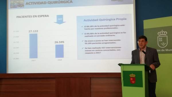 El consejero de Salud, Manuel Villegas El consejero de Salud, Manuel Villegas