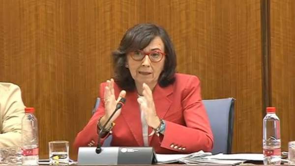 Rosa Aguilar en comisión parlamentaria Rosa Aguilar en comisión parlamentaria